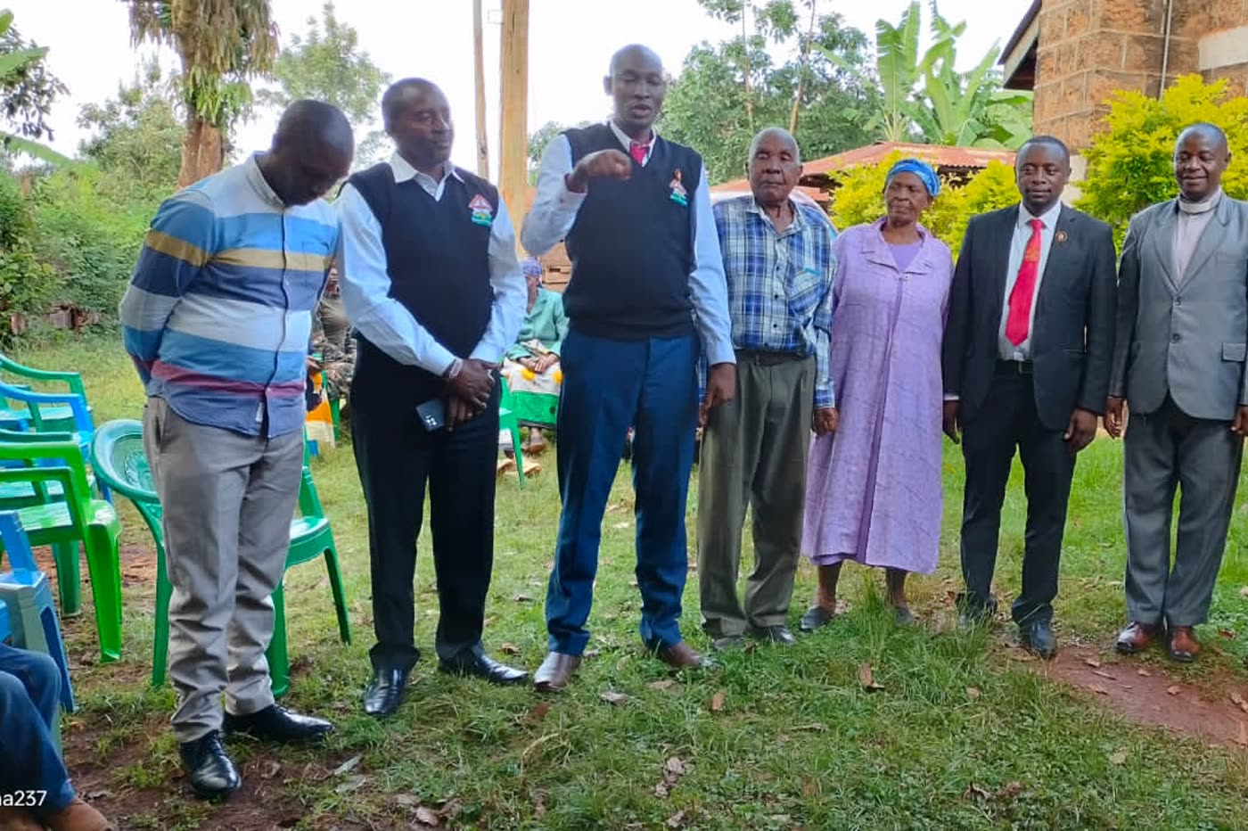With community elders in Thika