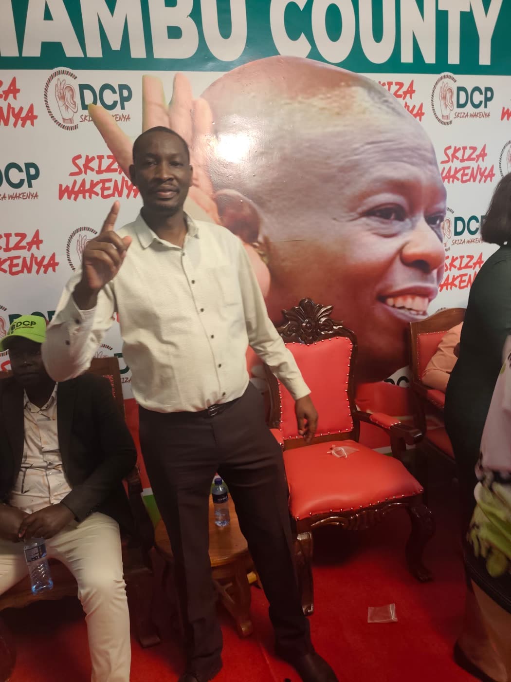 Maina at the DCP Kiambu County office